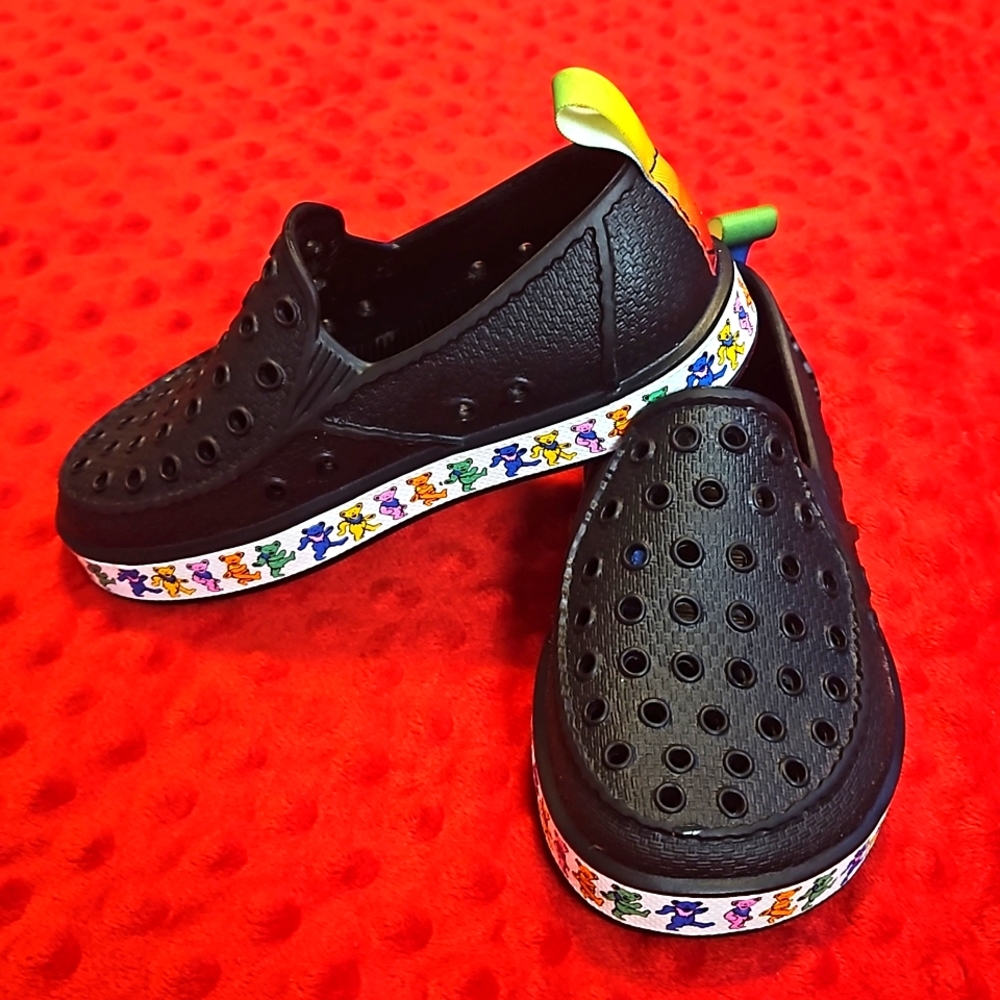 Grateful Dead Sanuk Dancing Bears Slip On Toddler 9 NWOT Retired Collection